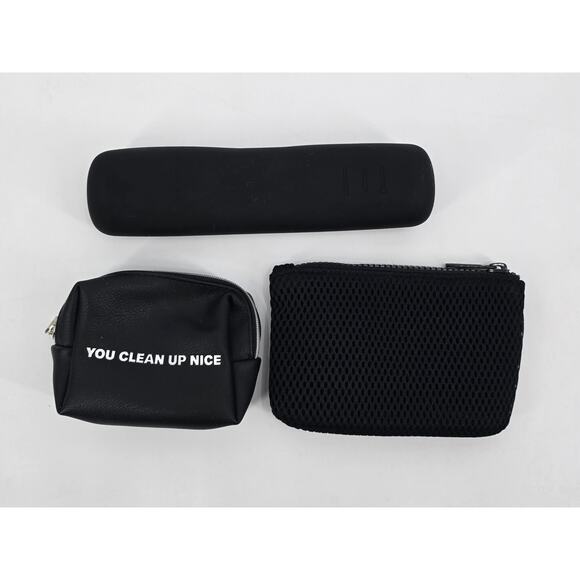 Dagne Dover Hunter Neoprene Toiletry Bag Set – Small & Large – Onyx Black - Picture 6 of 11